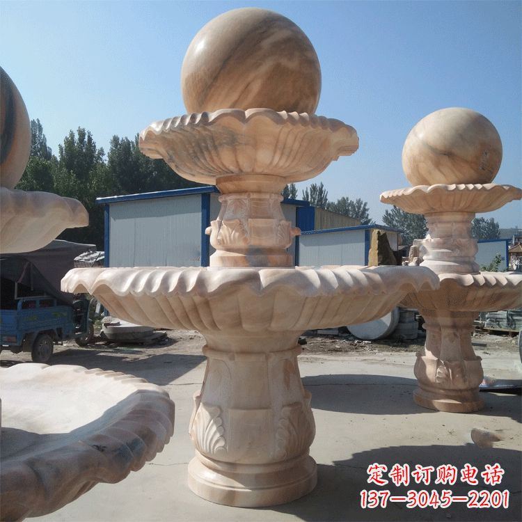 南阳一米的喷泉石雕