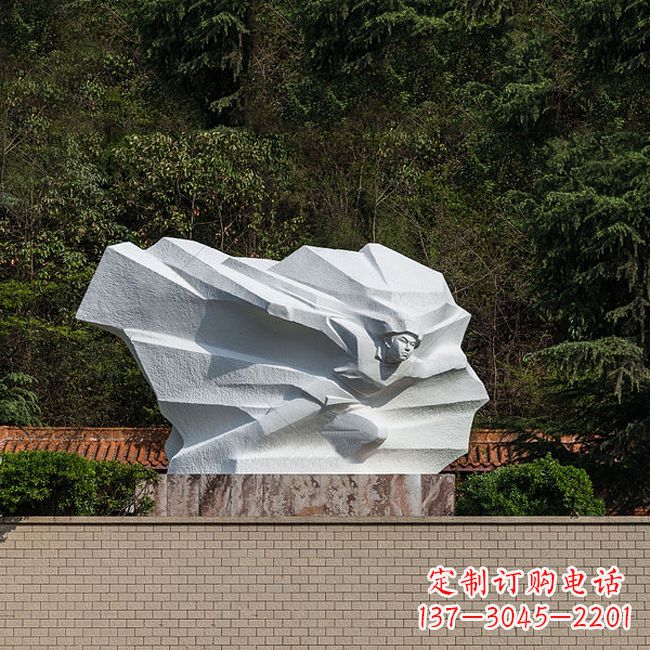 南阳英雄人物黄继光景区景点汉白玉石刻雕塑
