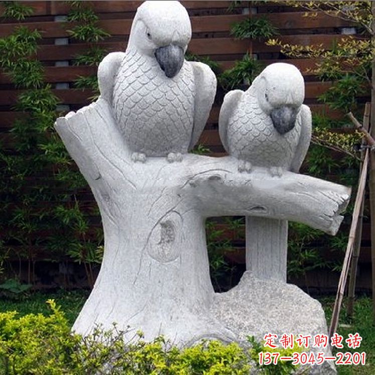 南阳鹦鹉大理石雕塑