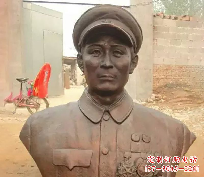 南阳元帅名人胸像铜雕