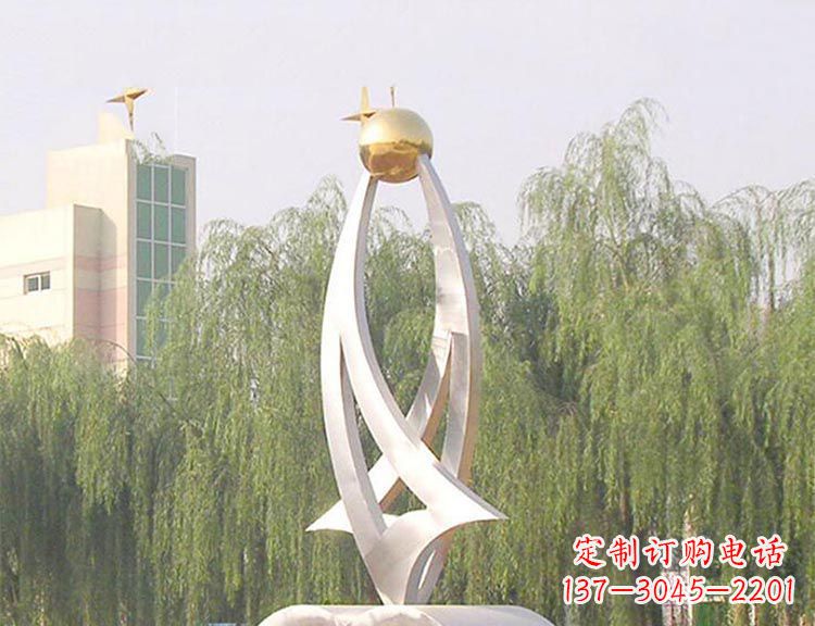 南阳园林不锈钢创意书籍雕塑