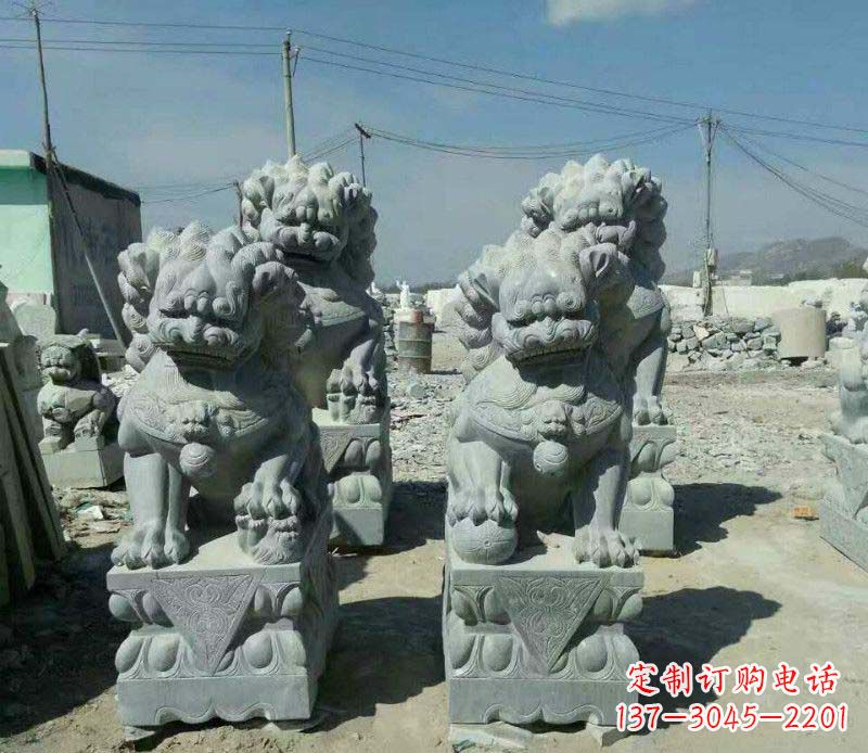 南阳园林仿古狮子景观石雕