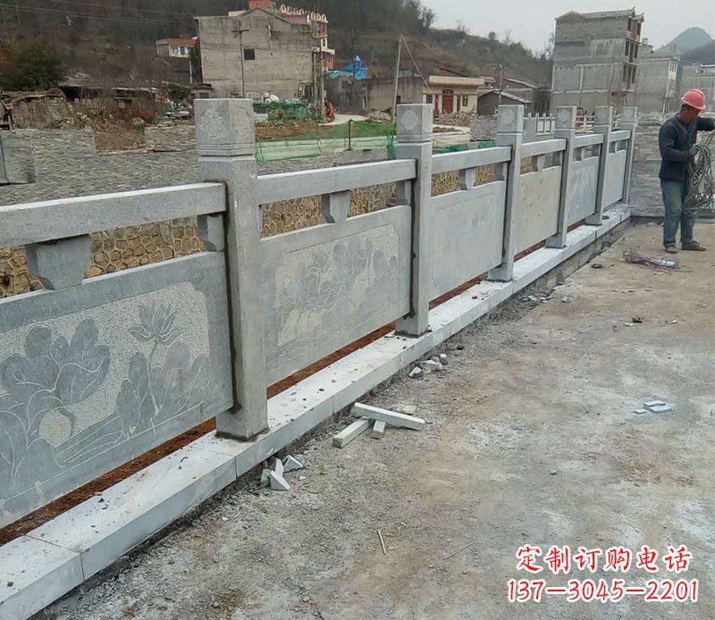 南阳园林仿古石栏板景观石雕 (5)