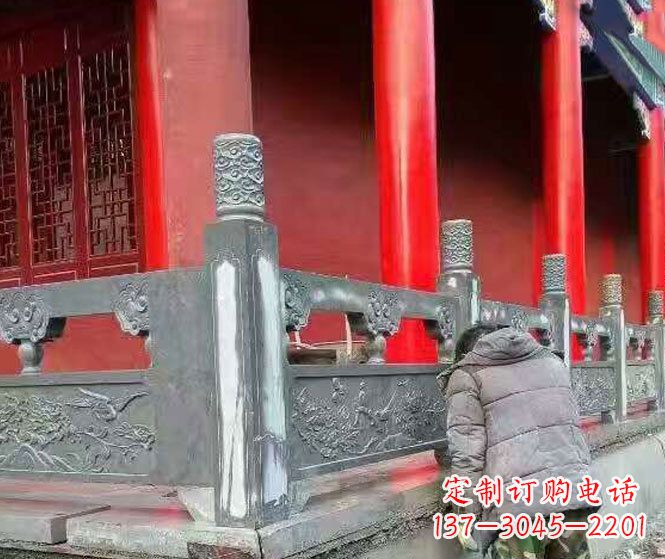 南阳园林仿古石栏板景观石雕 (9)