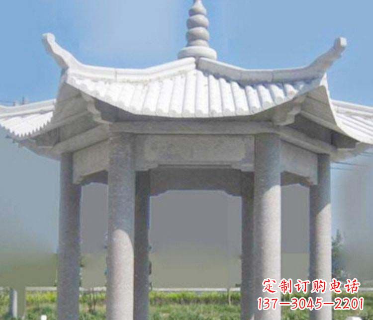 南阳园林仿古石凉亭景观石雕