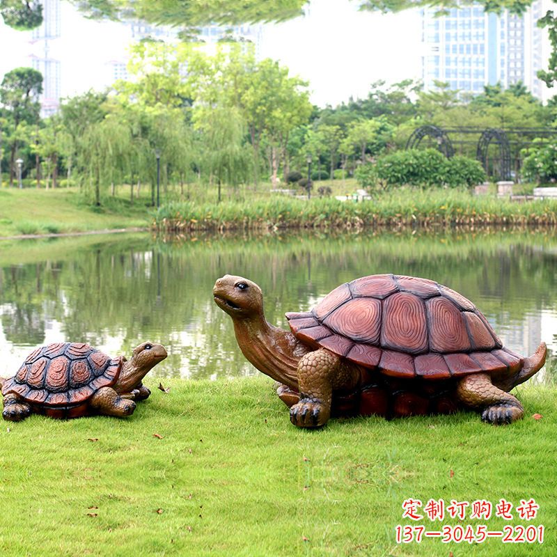 南阳园林仿真乌龟玻璃钢池塘湖泊水景雕塑摆件