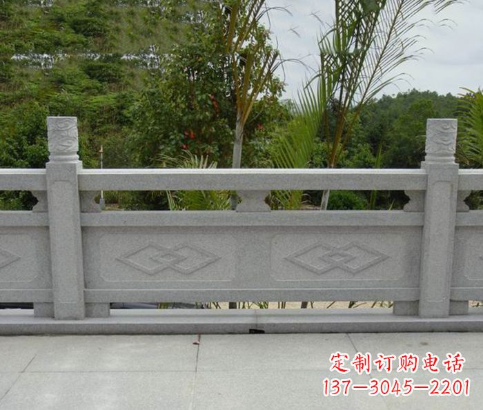 南阳园林景观大理石栏板雕塑 (3)