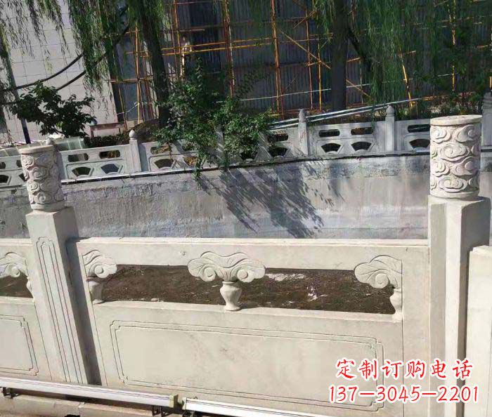 南阳园林景观大理石栏板石雕 (6)