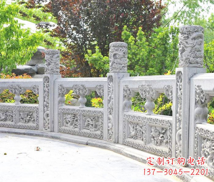 南阳园林景观大理石栏板石雕 (9)