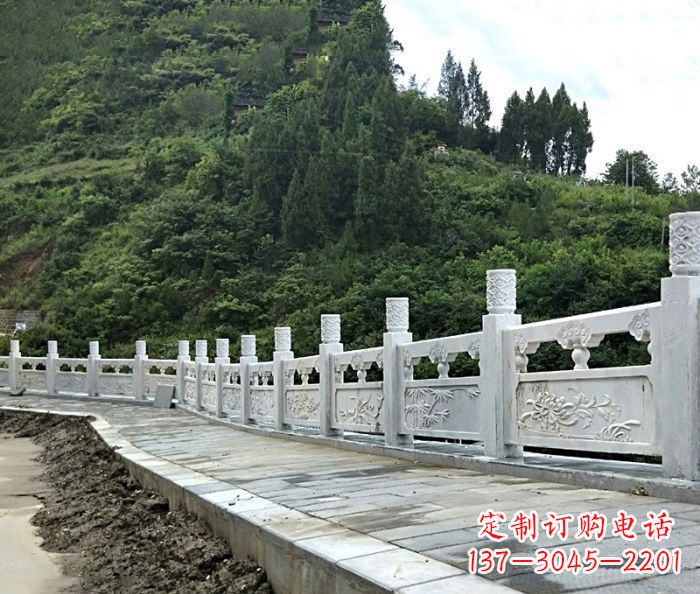 南阳园林景观大理石栏板石雕_2