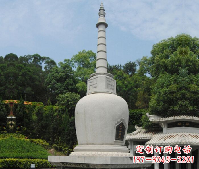 南阳园林景观大理石舍利塔石雕