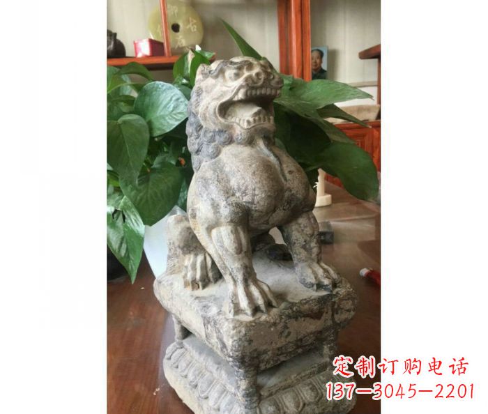 南阳园林景观大理石狮子石雕