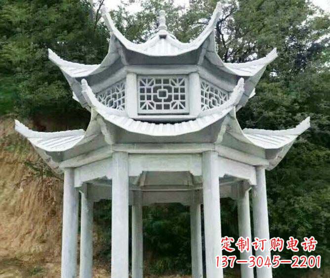 南阳园林景观多层凉亭石雕