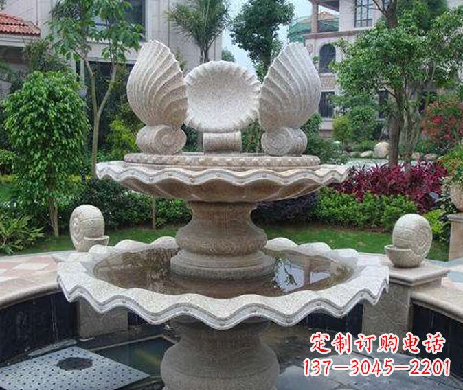 南阳园林景观多层喷泉石雕
