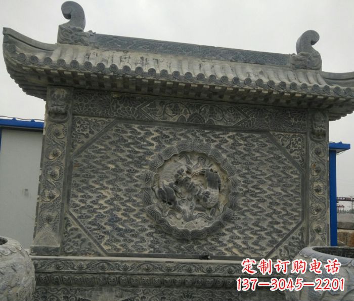 南阳园林景观仿古石雕影壁