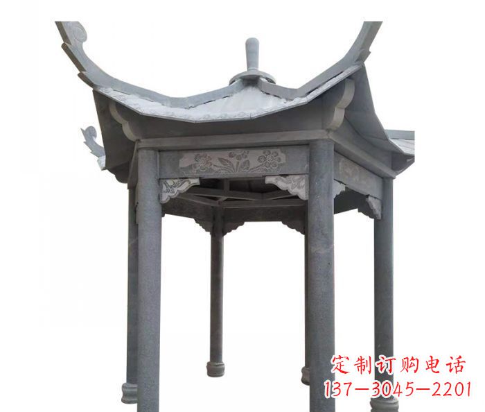 南阳园林景观仿古石雕凉亭 (3)