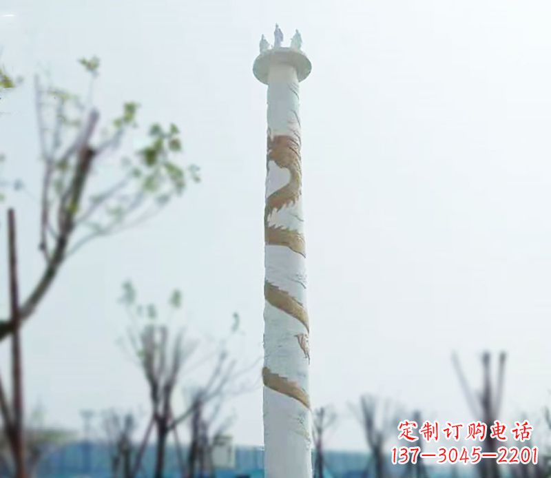 南阳园林龙柱景观不锈钢
