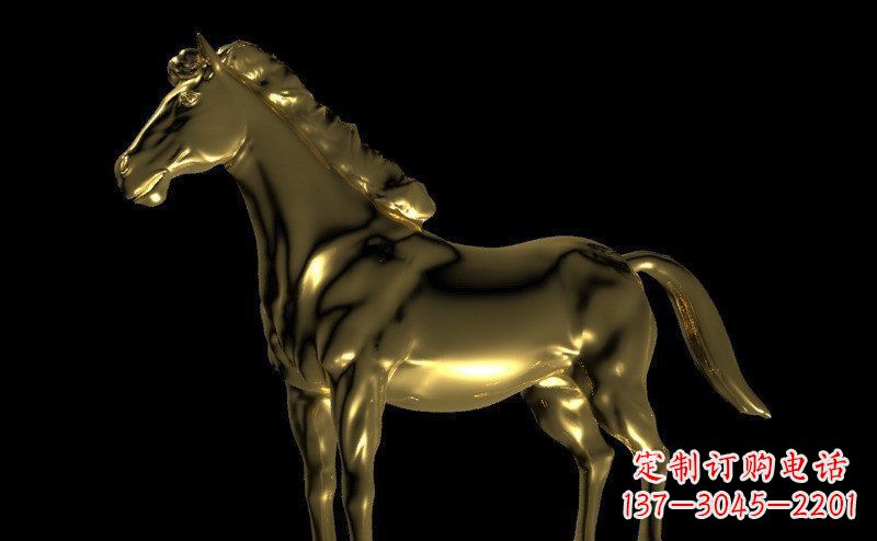 南阳园林马动物景观铜雕