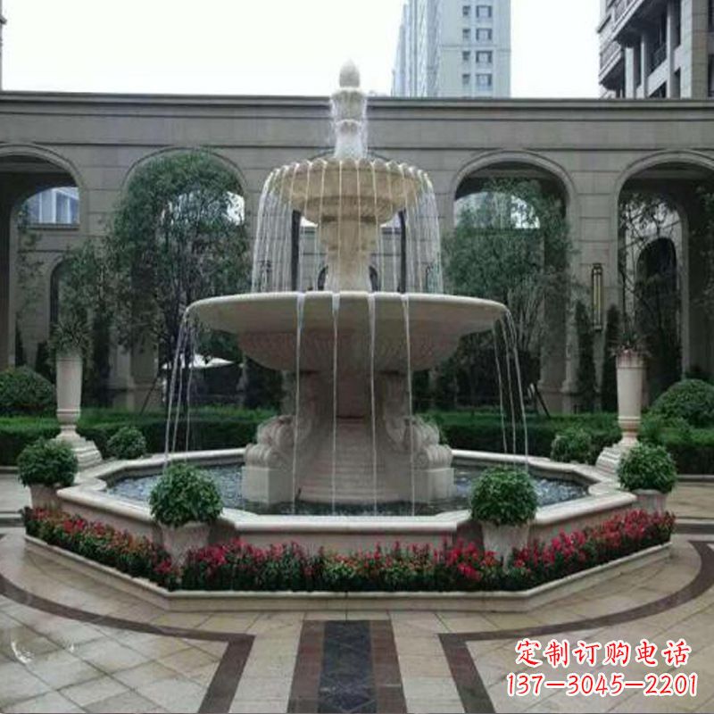 南阳园林石雕喷泉雕塑