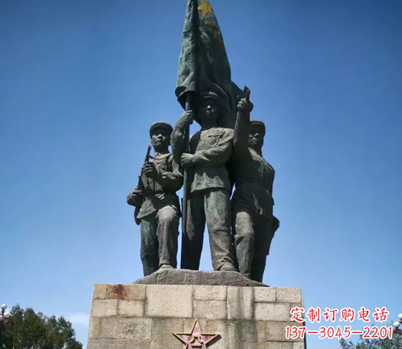 南阳战士革命广场铜雕