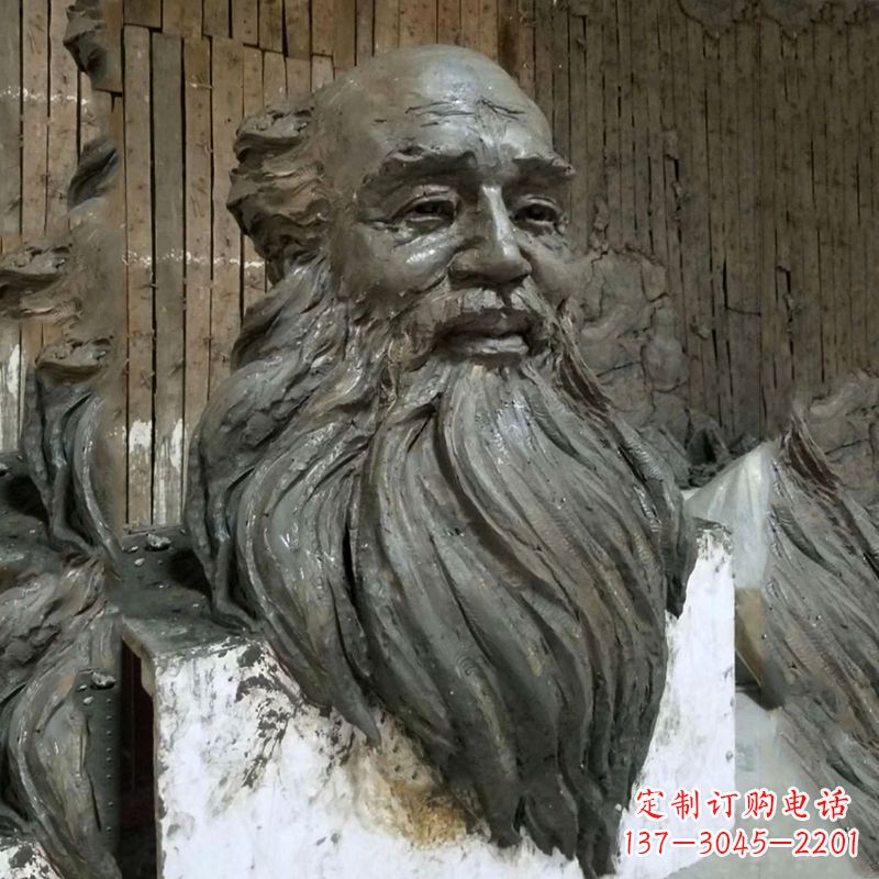 南阳张大千头像雕塑泥稿