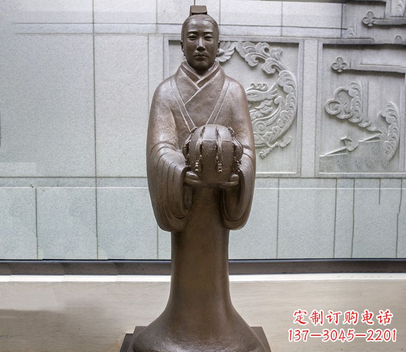 南阳张衡科学家 人物铜雕