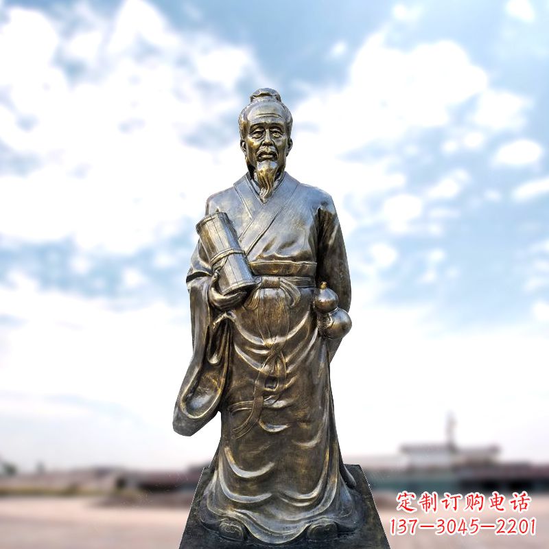 南阳张仲景仿铜雕像