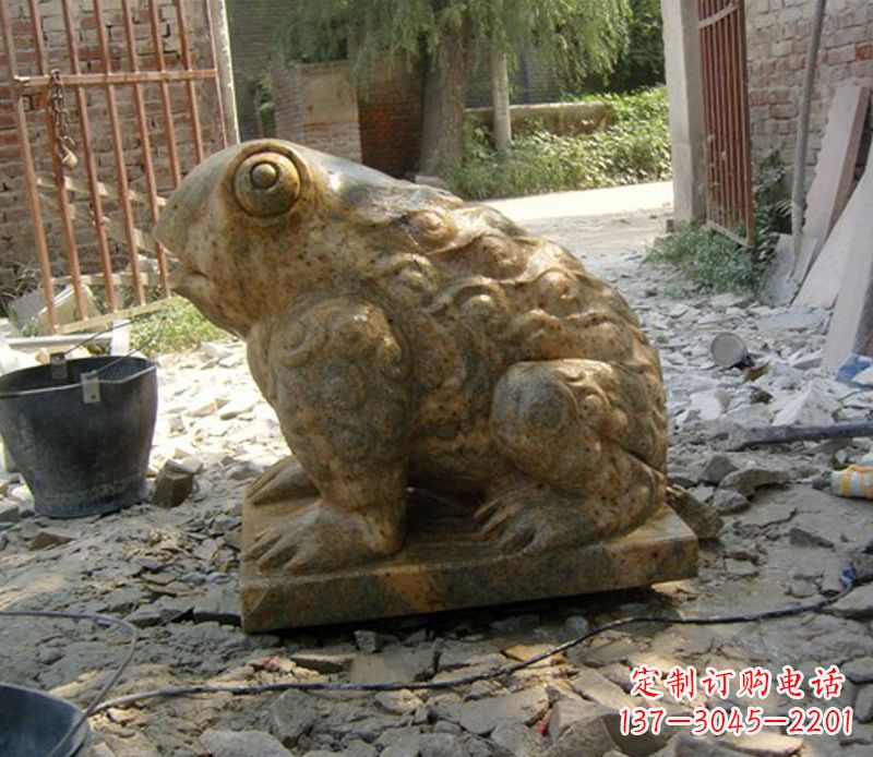 南阳招财青蛙石雕