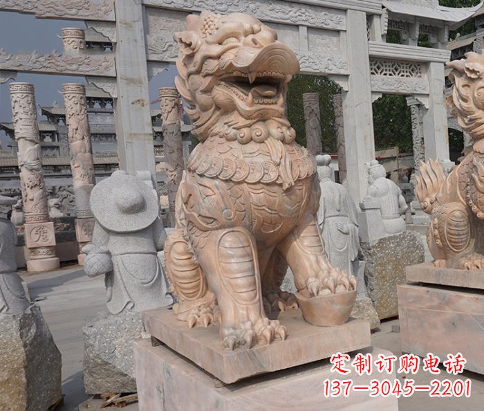 南阳招财瑞兽麒麟石雕 (3)