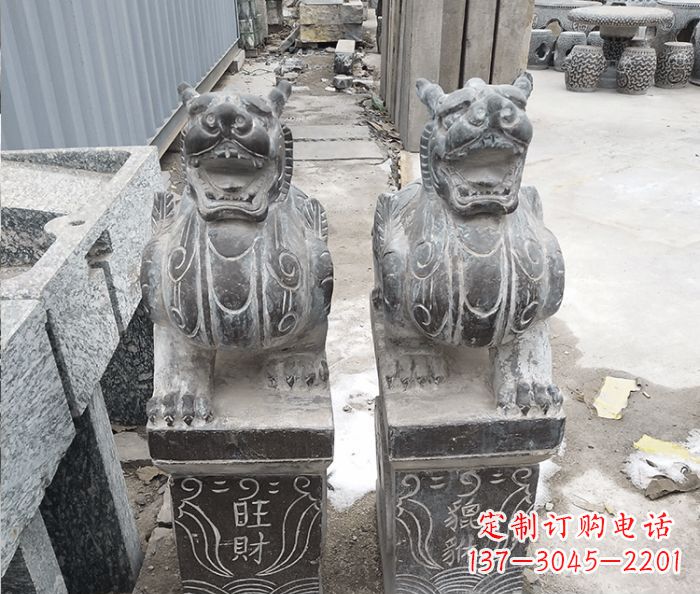 南阳招财神兽貔貅石雕 (2)