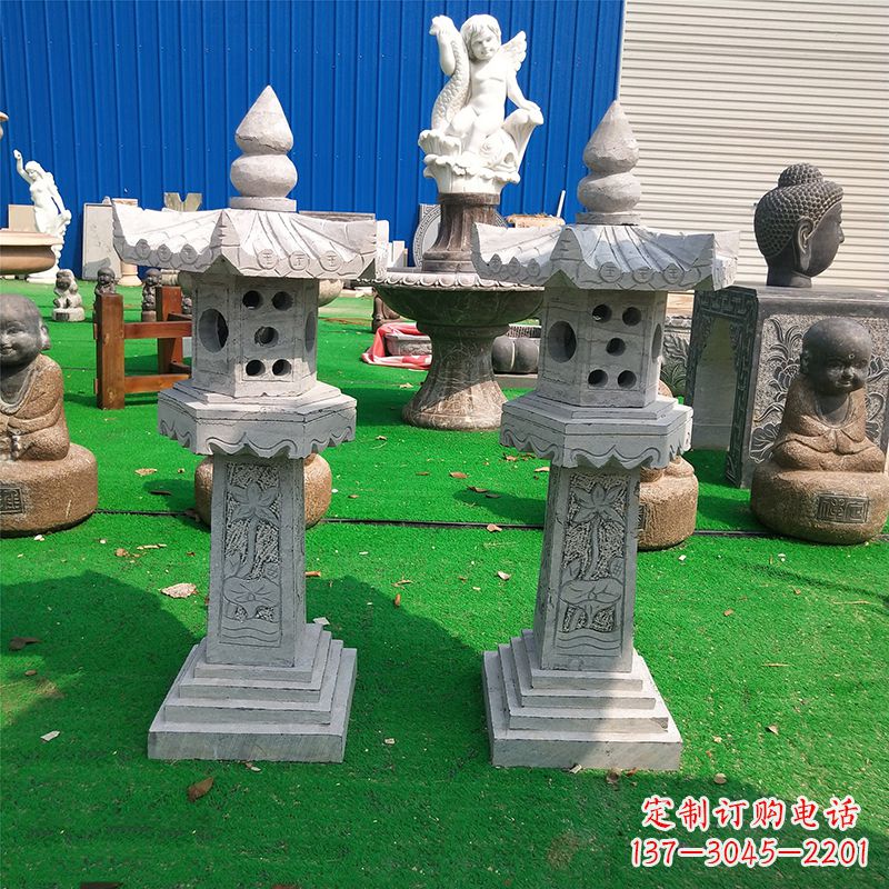 南阳中式大理石灯笼