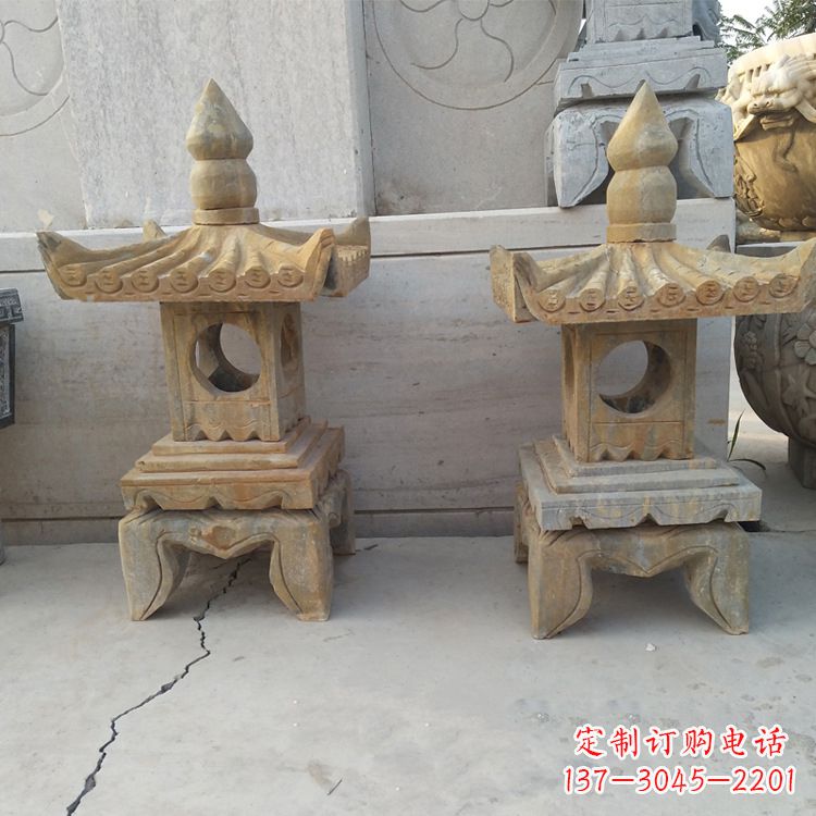 南阳中式仿古低墩石灯笼