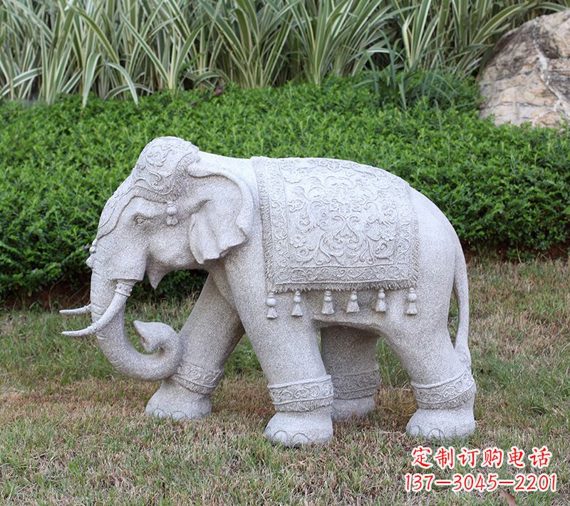 南阳中式石雕大象
