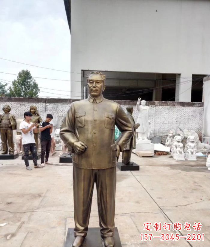 南阳周恩来铜雕 (3)
