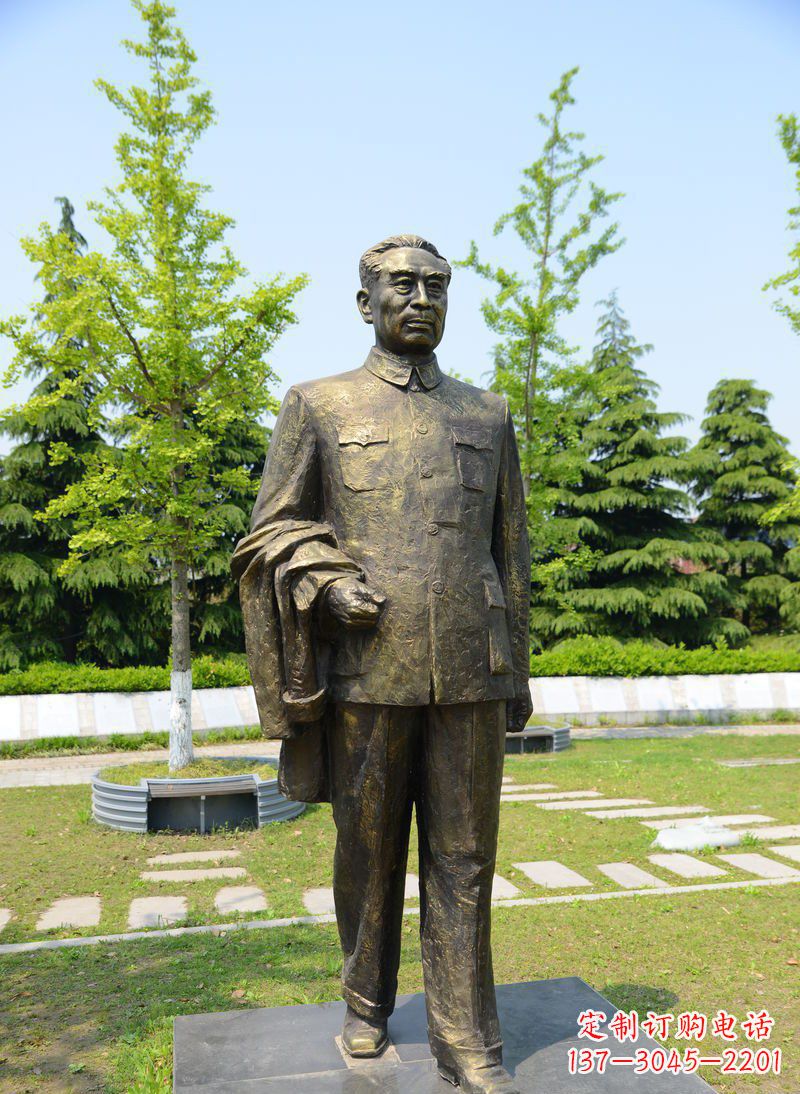 南阳周总理伟人铜雕