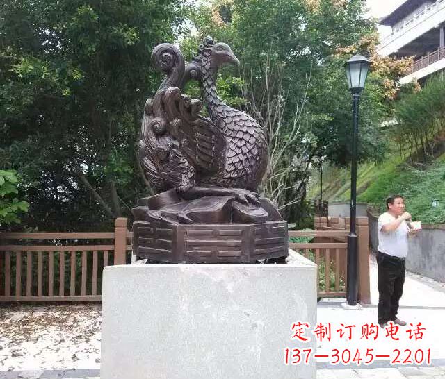 南阳朱雀神兽雕塑