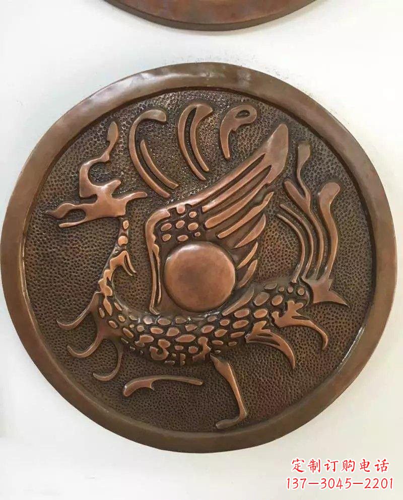 南阳朱雀铜浮雕