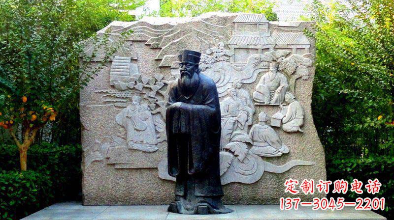 南阳朱熹古代名人铜雕_2