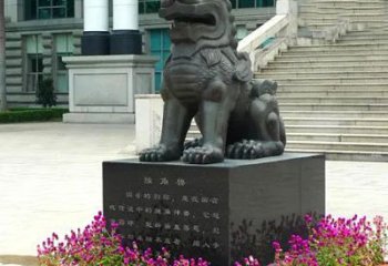 南阳獬豸铜雕塑-法院门前神兽动物雕塑摆件
