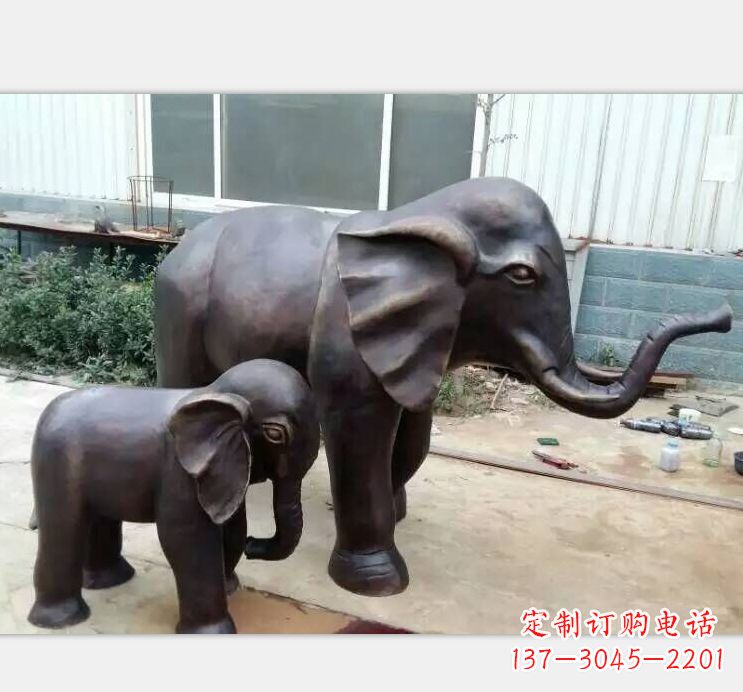 南阳铸铜公园大象雕塑
