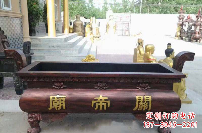 南阳铸铜关帝庙香炉