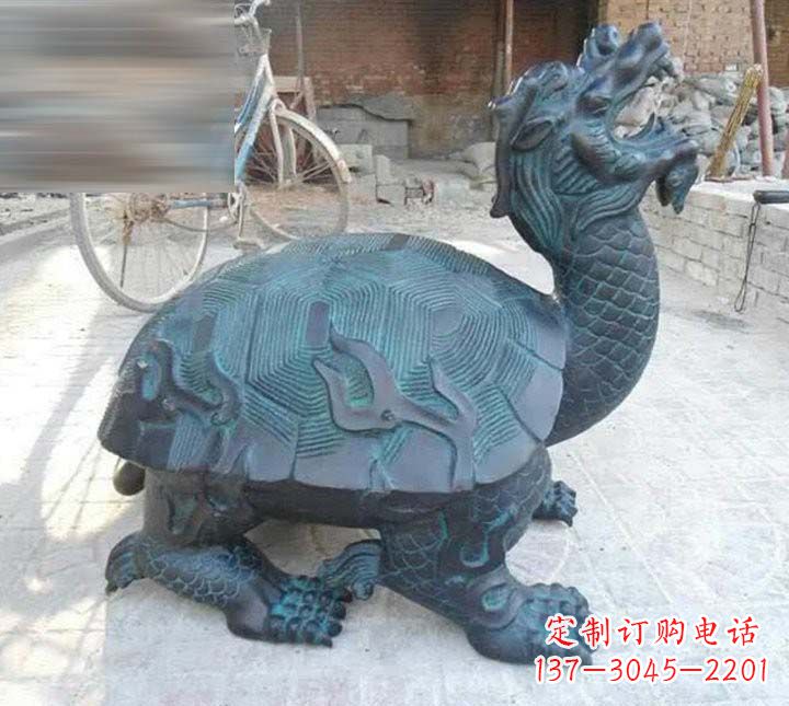 南阳铸铜龙龟雕塑222