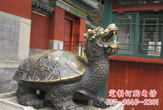 南阳铸铜龙龟雕塑