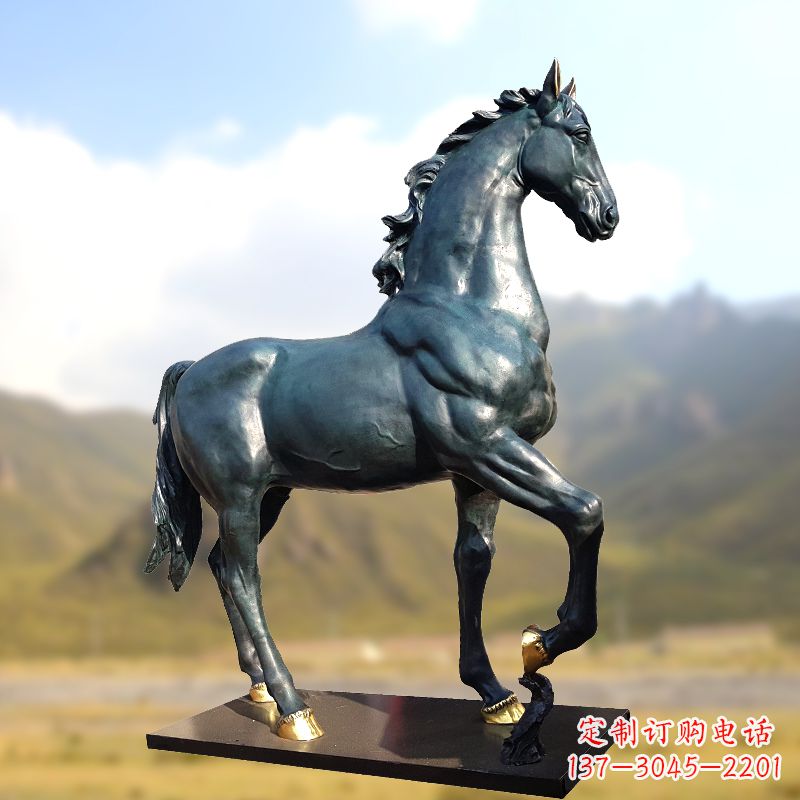 南阳铸铜马铜雕塑
