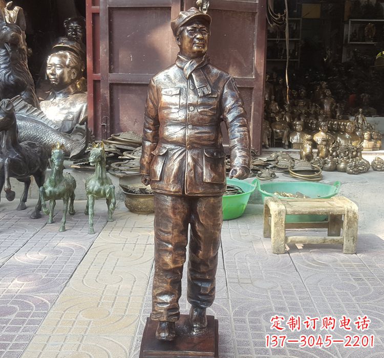 南阳铸铜青年时期毛主席