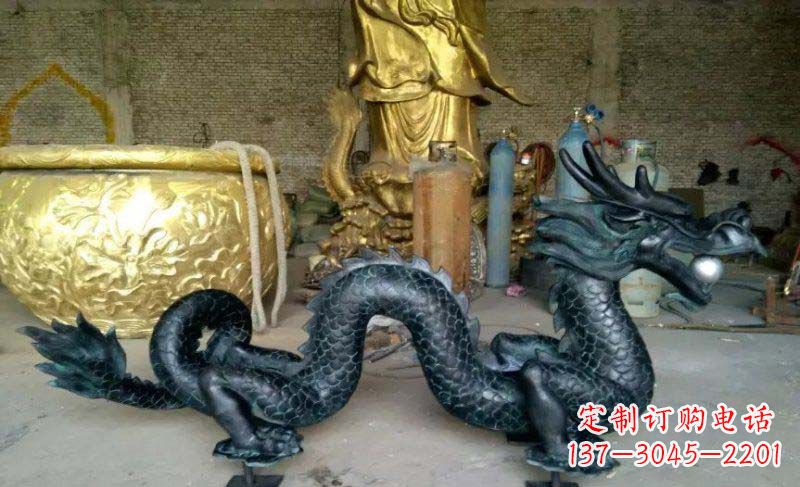 南阳铸铜双龙戏珠广场铜雕