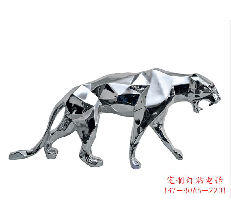 南阳豹子雕塑不锈钢