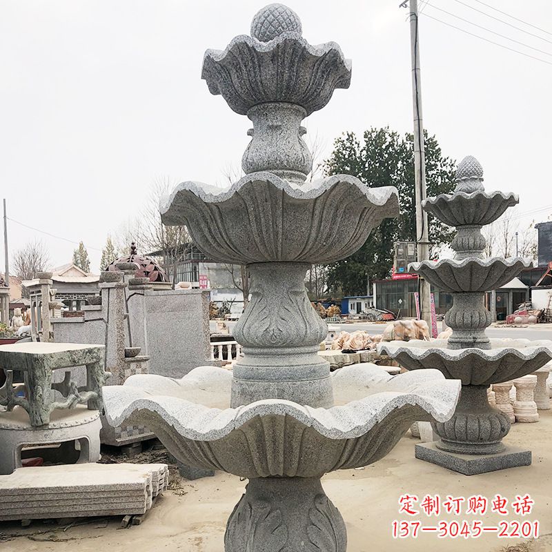 南阳自然石雕流水喷泉