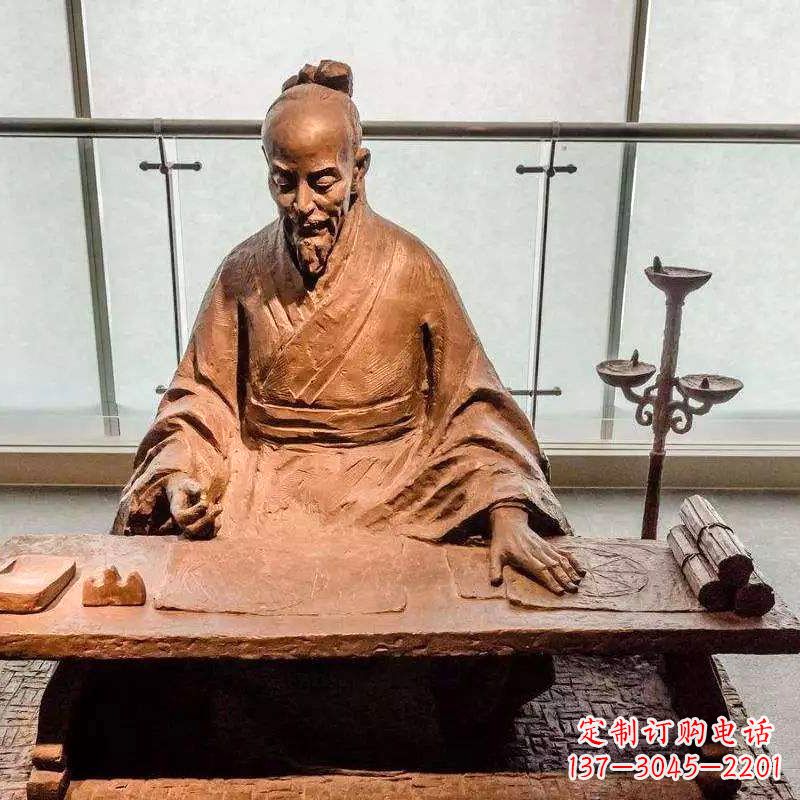 南阳祖冲之圆周率情景小品雕塑-中国古代数学家著名历史人物