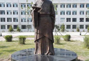 南阳祖冲之校园铜雕-纯铜铸造中国古代历史名人著名数学家
